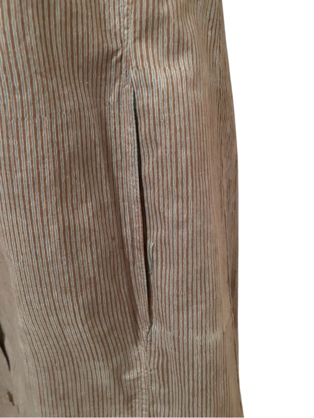 Juli Raja Button Up Shirt Dress 100% Cotton Pockets Micro Striped Size Small - Picture 5 of 14